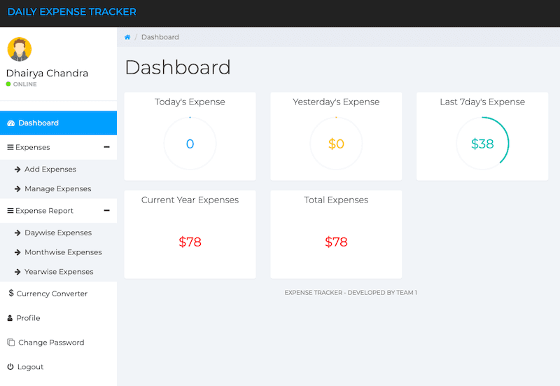 Daily Expense Tracker