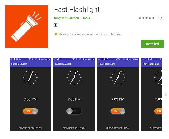 Fast Flashlight